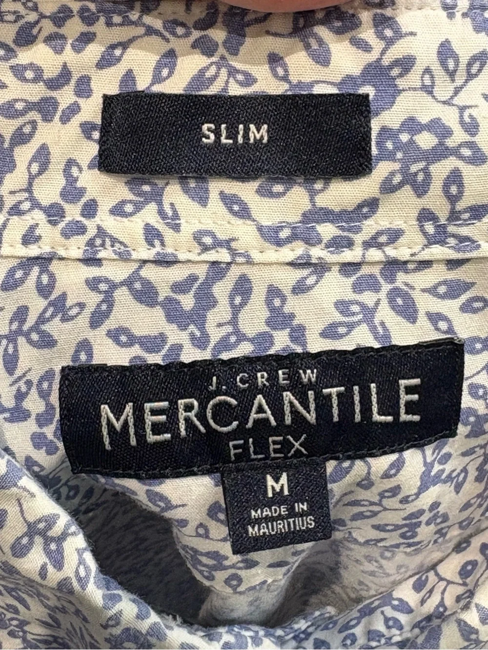 J. Crew Mercantile Flex Slim Floral Button Down Slim Medium